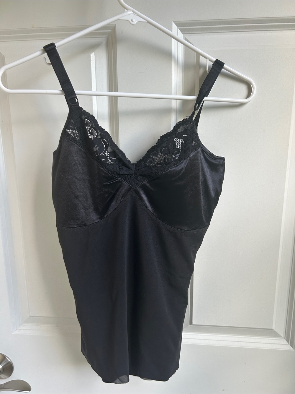 SPANX Black Lace-Trim Slip